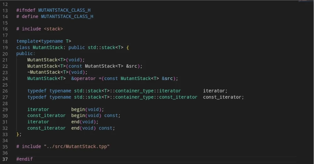 screenshot of the last exercise