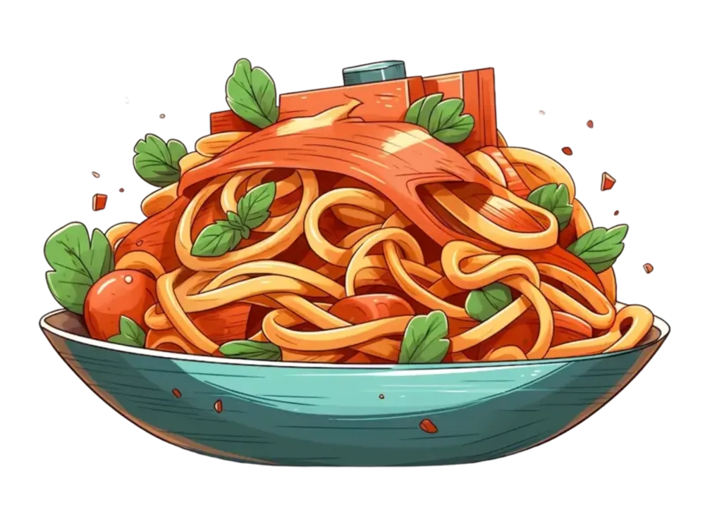 spaghettis image to illustrate the Philosophers's problem