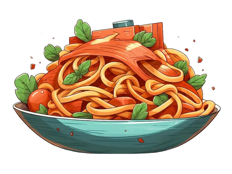 spaghettis image to illustrate the Philosophers's problem
